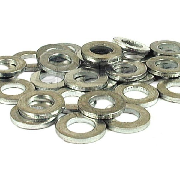 M6 SIZE METRIC FLAT STEEL WASHERS. 6.4mm x 12mm x 1.6mm (DIN 125A). PACK OF 100.
