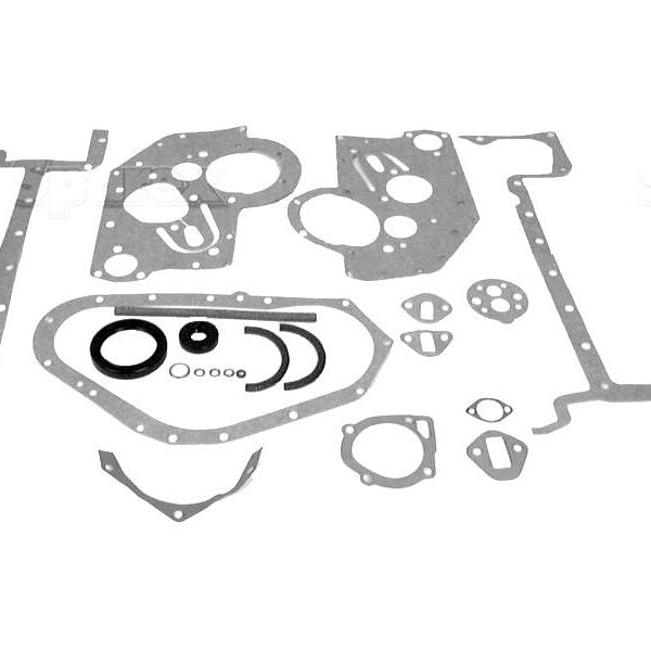 BOTTOM GASKET SET FOR FORDSON MAJOR POWER MAJOR AND SUPER MAJOR TRACTORS.