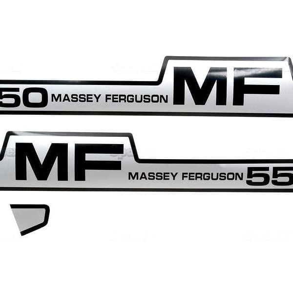 BONNET DECAL SET FOR MASSEY FERGUSON 550 TRACTORS.