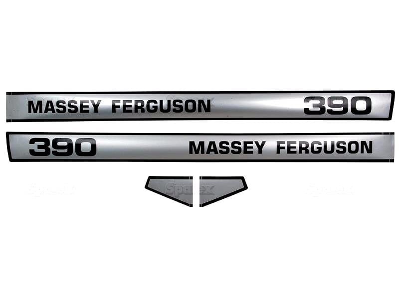 BONNET DECAL SET FOR MASSEY FERGUSON 390 TRACTORS. - MKH Machinery