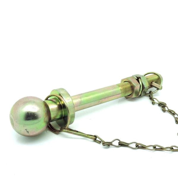 BALL HITCH PIN TOW PIN 50mm BALL (25.4mm x 100mm PIN) 2000kg CAPACITY