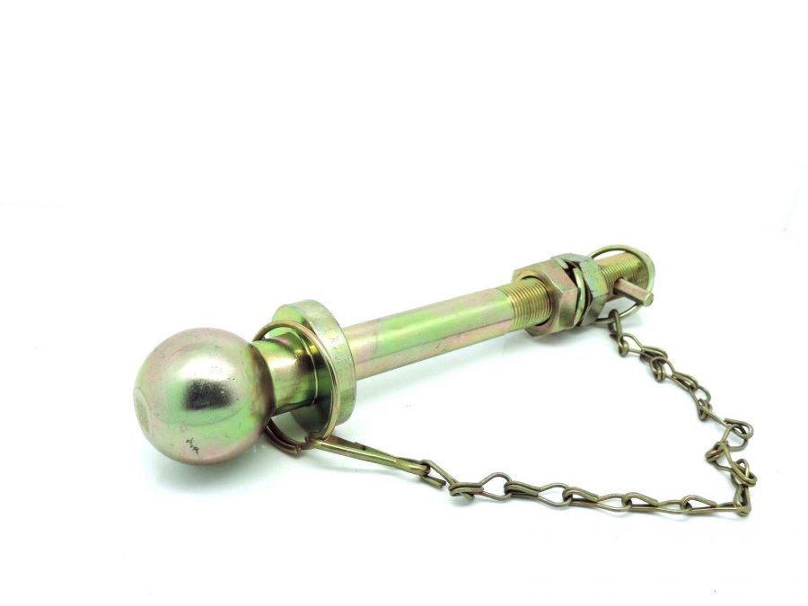 BALL HITCH PIN TOW PIN 50mm BALL (25.4mm x 100mm PIN) 2000kg CAPACITY