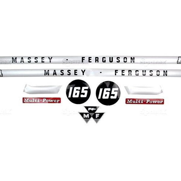DECAL SET FOR MASSEY FERGUSON 165 TRACTORS.