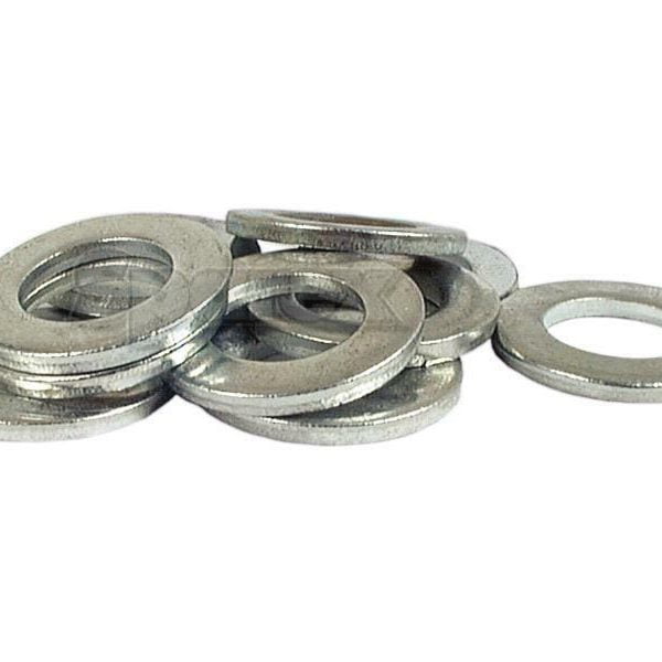 M10 SIZE METRIC FLAT STEEL WASHERS. 10.5mm x 20mm x 2mm (DIN 125A). PACK OF 100.