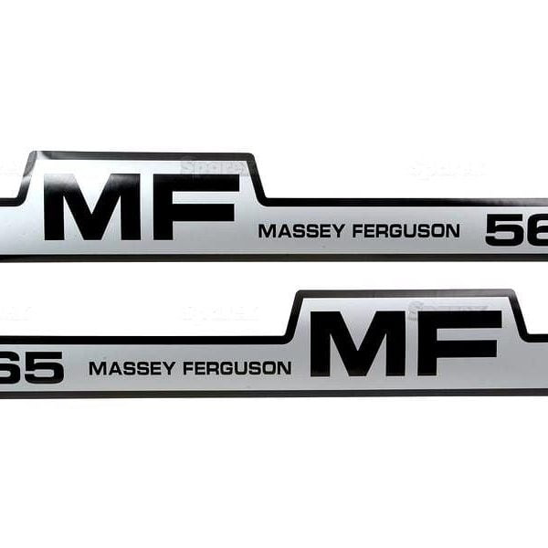 BONNET DECAL SET FOR MASSEY FERGUSON 565 TRACTORS.