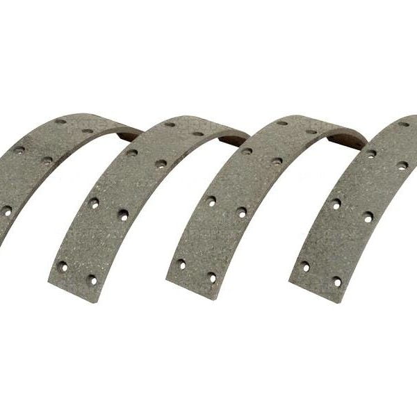 BRAKE LINING KIT WITH RIVETS FOR MASSEY FERGUSON 550 TRACTORS.