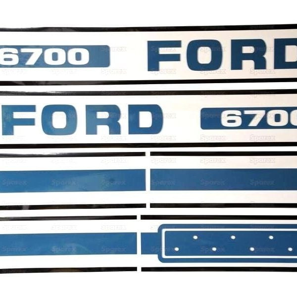 DECAL SET FOR FORD 6700 TRACTORS.