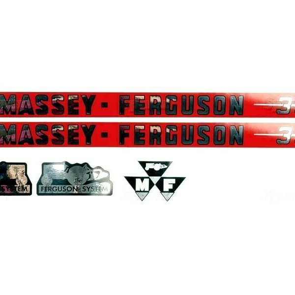 BONNET DECAL SET FOR MASSEY FERGUSON 35 TRACTORS.