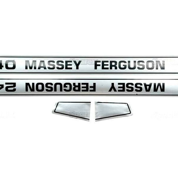 BONNET DECAL SET FOR MASSEY FERGUSON 240 TRACTORS.