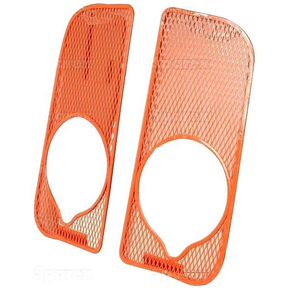 FRONT GRILLE SET WITH LAMP HOLES FOR FORDSON DEXTA SUPER DEXTA TRACTORS.