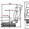 MECHANICAL CAB SEAT FOR VARIOUS FORD NEW HOLLAND JOHN DEERE DAVID BROWN MASSEY FERGUSON. - Image 2