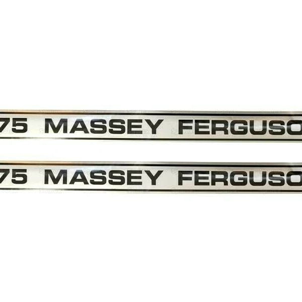 BONNET DECAL SET FOR MASSEY FERGUSON 675 TRACTOR.