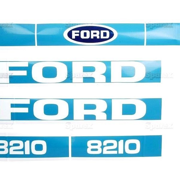 EARLY TYPE DECAL SET FOR FORD 8210 TRACTORS.