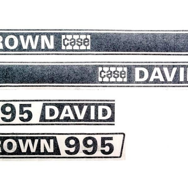 DECAL SET FOR DAVID BROWN 995 TRACTORS.