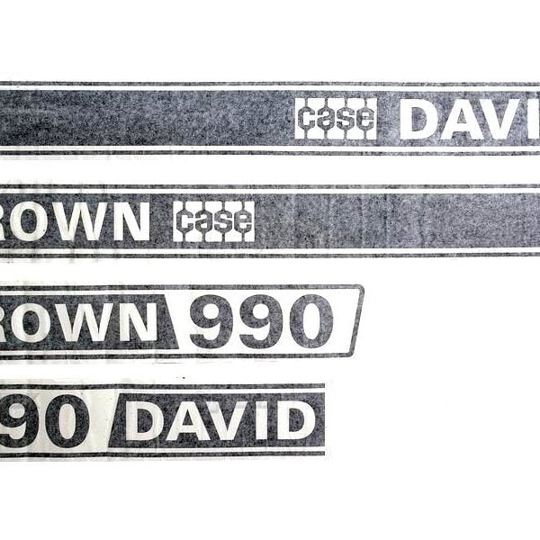 DECAL SET FOR DAVID BROWN 990 TRACTORS.