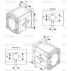SINGLE HYDRAULIC PUMP FOR DEUTZ-FAHR AGROPLUS & AGROLUX TRACTORS. - Image 2