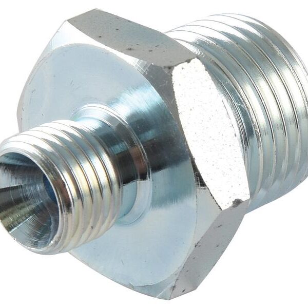 1/4" MALE BSP - 1/2" MALE BSP HYDRAULIC FITTING WITH 60° CONE FOR TRACTORS LOADERS MACHINERY