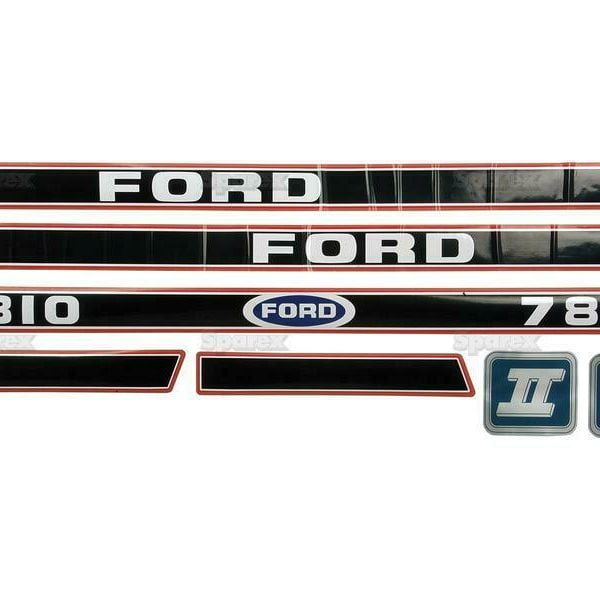 DECAL SET FOR FORD 7810 FORCE II TRACTORS.