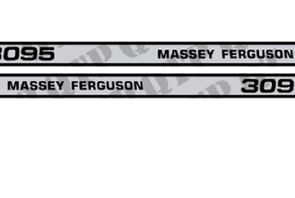 DECAL SET FOR MASSEY FERGUSON 3095 TRACTORS.