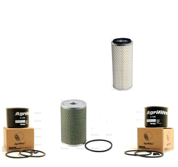 FILTER SERVICE KIT FOR SOME MASSEY FERGUSON 165 TRACTORS WITH PERKINS A4.203.