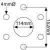 520 x 19 WHEEL RIM FOR FIAT 411 415 450 480 500 540 550 600 640 TRACTORS. - Image 2