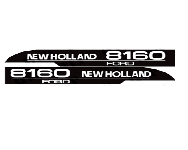 DECAL SET FOR FORD NEW HOLLAND 8160 TRACTORS.