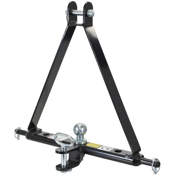 3 POINT LINKAGE CAT 1 DRAWBAR HITCH SYSTEM WITH 3 HOLES.