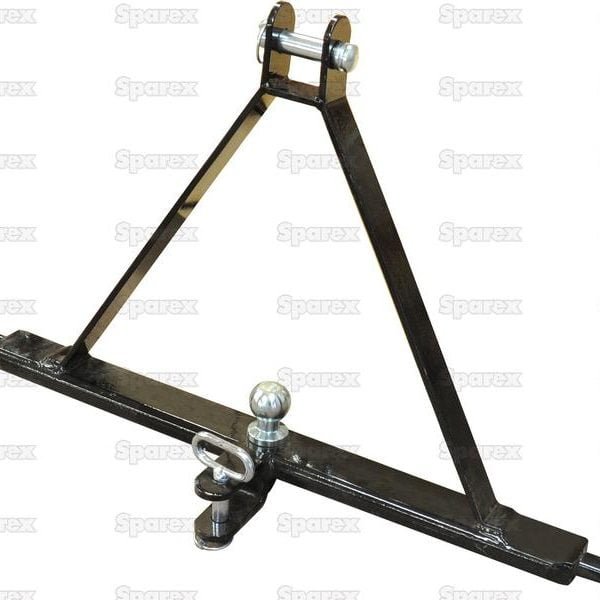 3 POINT LINKAGE CAT 1 DRAWBAR HITCH SYSTEM WITH 9 HOLES.