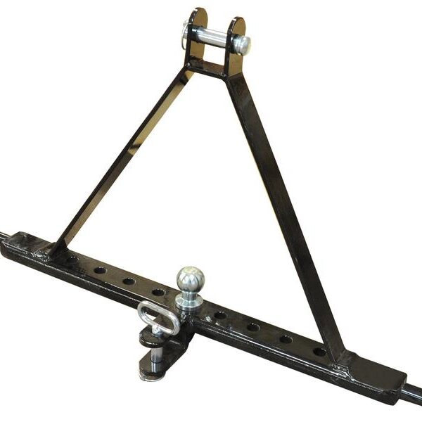 3 POINT LINKAGE CAT 2 DRAWBAR HITCH SYSTEM WITH 9 HOLES.