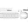 LED FLAT WORK LIGHT BAR 2100 LUMENS 165MM LONG. - Image 6