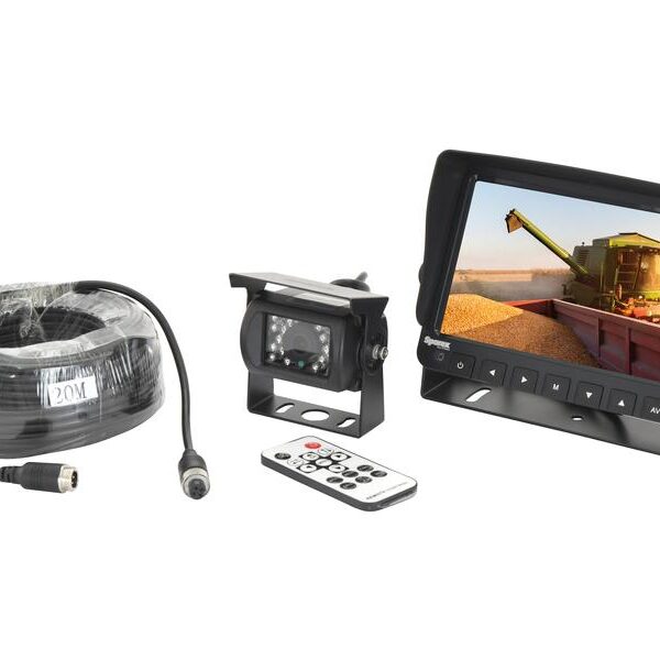 WIRED REVERSING CAMERA SYSTEM WITH 7" LCD MONITOR & CAMERA.