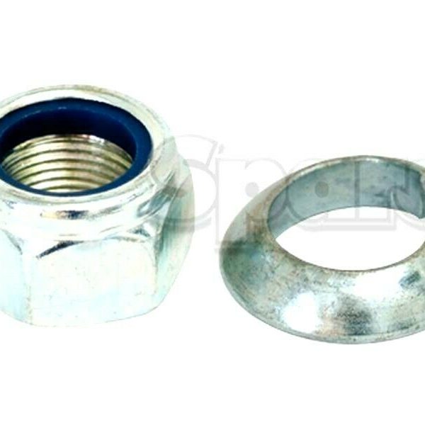 CONICAL NUT WITH SPRING WASHER FOR LELY POWER HARROW TINES.