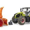 BRUDER CLAAS AXION 950 TRACTOR WITH SNOW CHAINS & SNOW BLOWER 1:16 SCALE. - Image 2