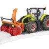 BRUDER CLAAS AXION 950 TRACTOR WITH SNOW CHAINS & SNOW BLOWER 1:16 SCALE. - Image 4