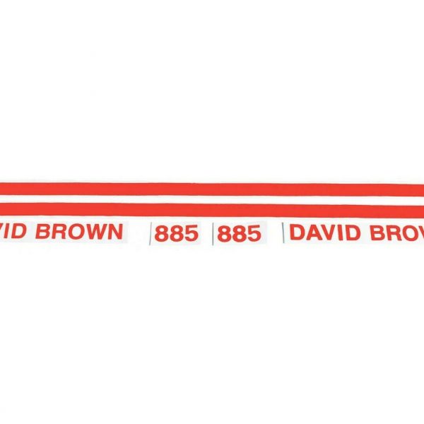 DECAL SET FOR DAVID BROWN 885 TRACTORS.