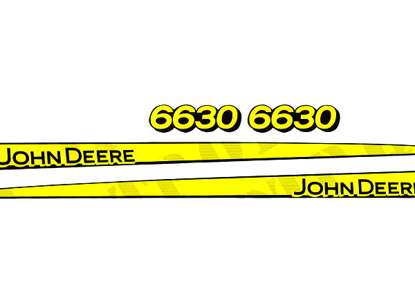DECAL SET FOR JOHN DEERE 6630 TRACTORS.