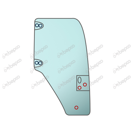 DOOR GLASS (R/H) FOR CASE IH JX55 JX60 JX65 JX70 JX75 JX80 JX85 JX90 JX95 TRACTORS.