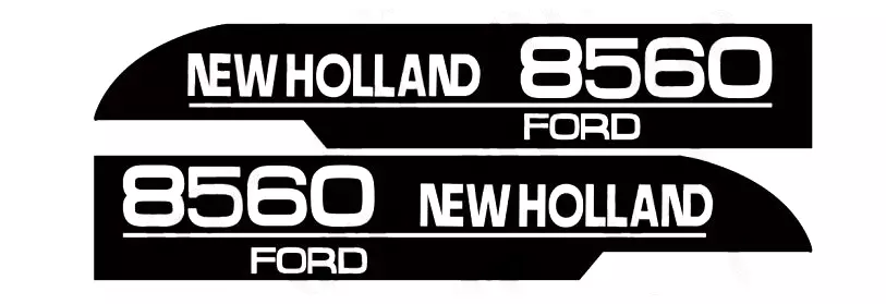 DECAL SET FOR FORD NEW HOLLAND 8560 TRACTORS.