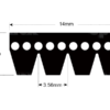 AIR CON BELT (4PK x 990) FOR NEW HOLLAND TS100A TS110A TS115A TS125A TS135A TRACTORS. - Image 2