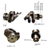 CRANKSHAFT FOR JOHN DEERE 6510 6610 6810 6910 6520 6620 6820 6920 TRACTORS. - Image 3