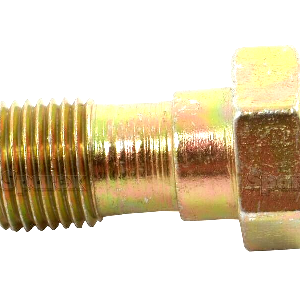 FUEL LEAK OFF RAIL BANJO BOLT (5/16") C/W WASHER FOR SOME MASSEY FERGUSON TRACTORS.
