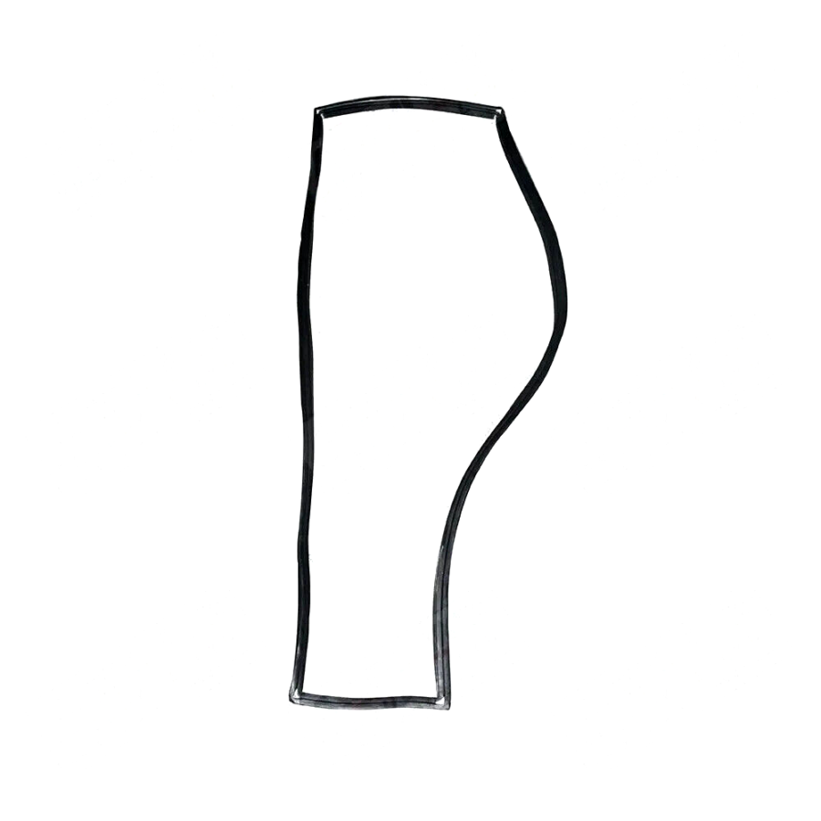 L/H DOOR GLASS SEAL FOR MASSEY FERGUSON 362 365 375 390 398 399 TRACTORS.