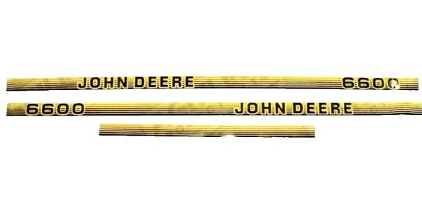 DECAL SET FOR JOHN DEERE 6600 TRACTORS.