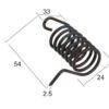 PZ HAYBOB HAYTINE RETURN SPRINGS R/H SIDE. - Image 2