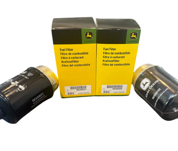 GENUINE RE509208 & RE509031 FUEL FILTER KIT FOR JOHN DEERE 6020 6120 6220 6320 6420 6520 6620 6820 6920 TRACTORS.