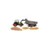 BRUDER CLAAS NECTIS 267F TRACTOR WITH FRONT LOADER & DROPSIDE TRAILER 1:16 SCALE. - Image 2