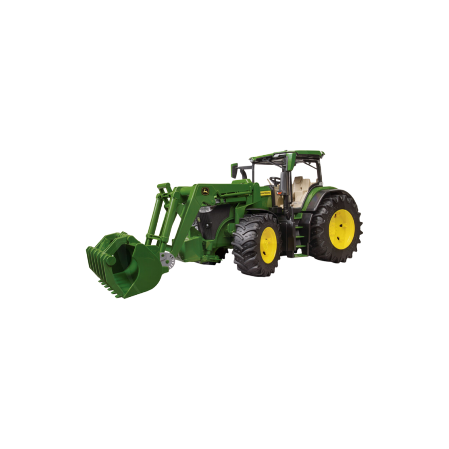 BRUDER JOHN DEERE 7R 350 TRACTOR WITH FRONT LOADER 1:16 SCALE.
