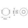 CAT 4/4 HEAVY DUTY TOP LINK QUICK RELEASE BALL FOR TRACTORS. - Image 2