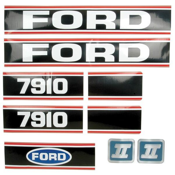 DECAL SET FOR FORD 7910 TRACTOR.