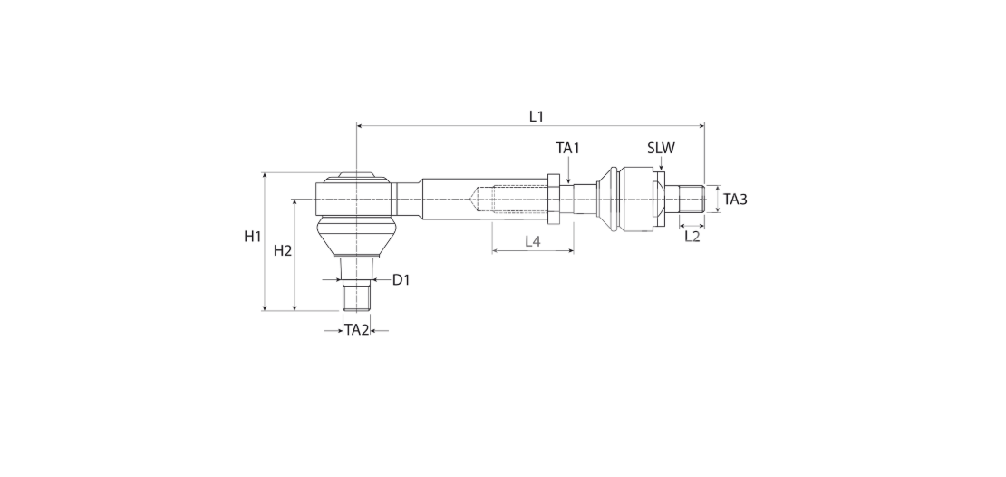 STEERING TRACK ROD & BALL JOINT FOR NEW HOLLAND T4000 T4 T5 SERIES TRACTORS. - Image 3